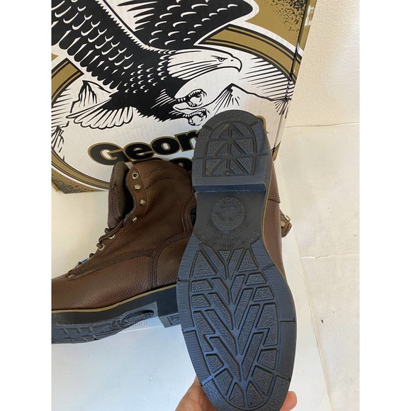 Georgia boot comfort core Work Boots G8863 New in box brown leather 8.5 w. main image 5